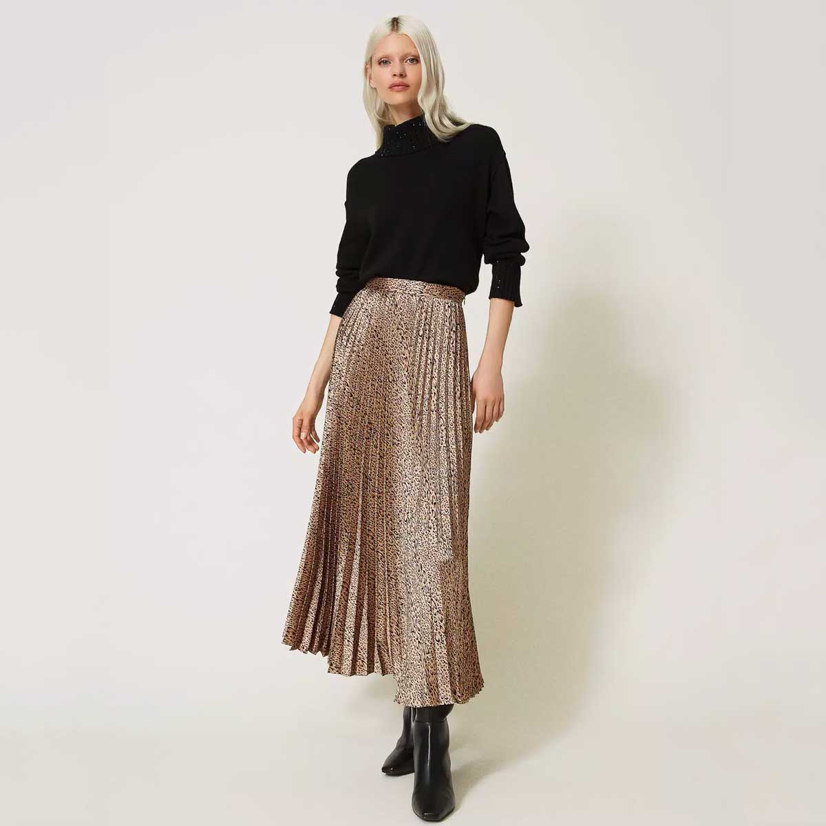 Outfit Gonna Plisse Inverno 2025