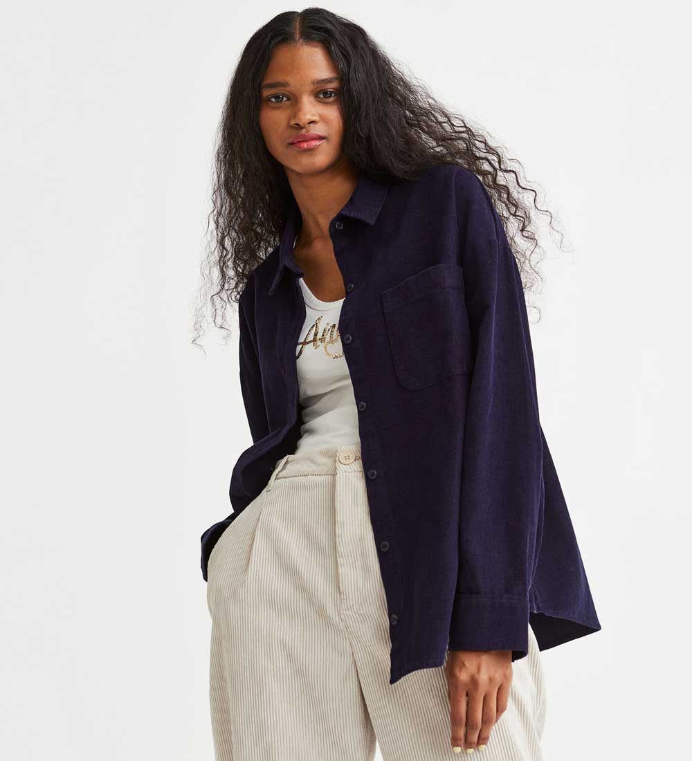 tendenza H&M colore blu navy inverno