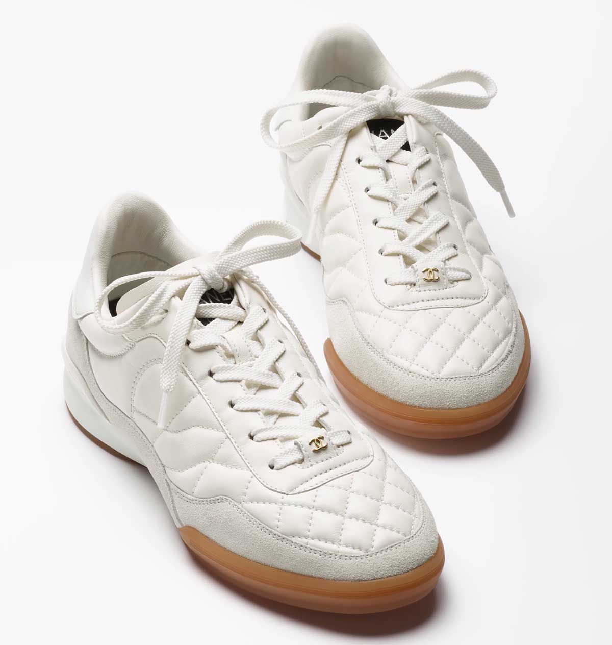 sneakers bianche in pelle