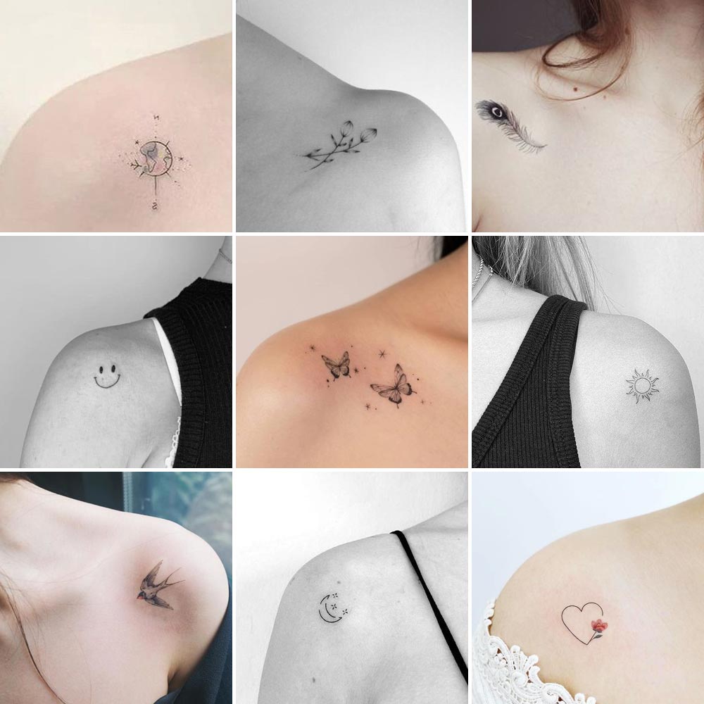 Tatuaggi piccoli spalle petto e collo Tatuaggi piccoli spalle petto e collo