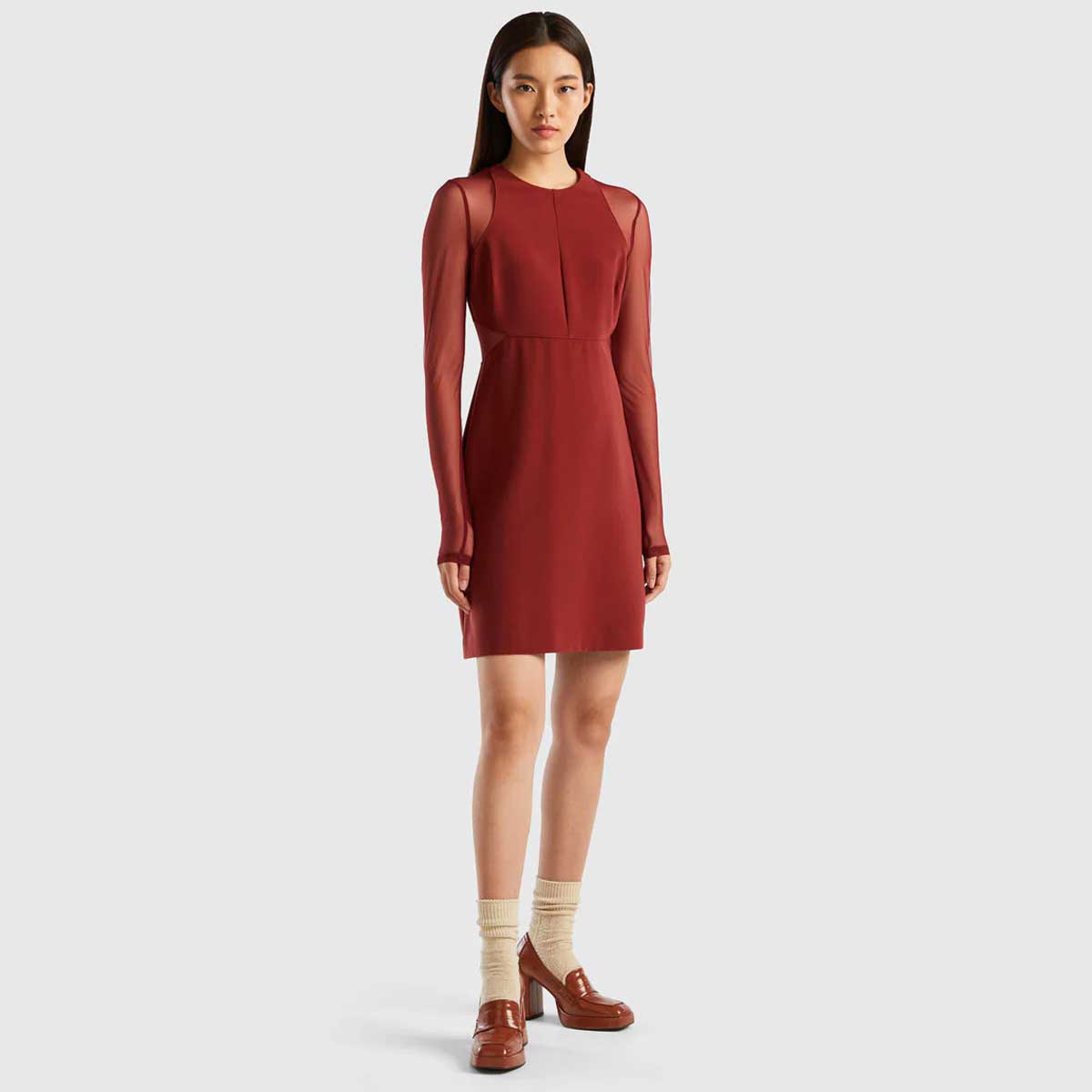 vestito corto rosso