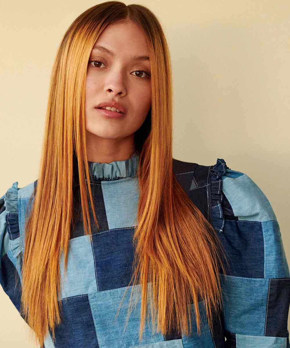 Capelli rosso rame dorato Capelli rosso rame dorato