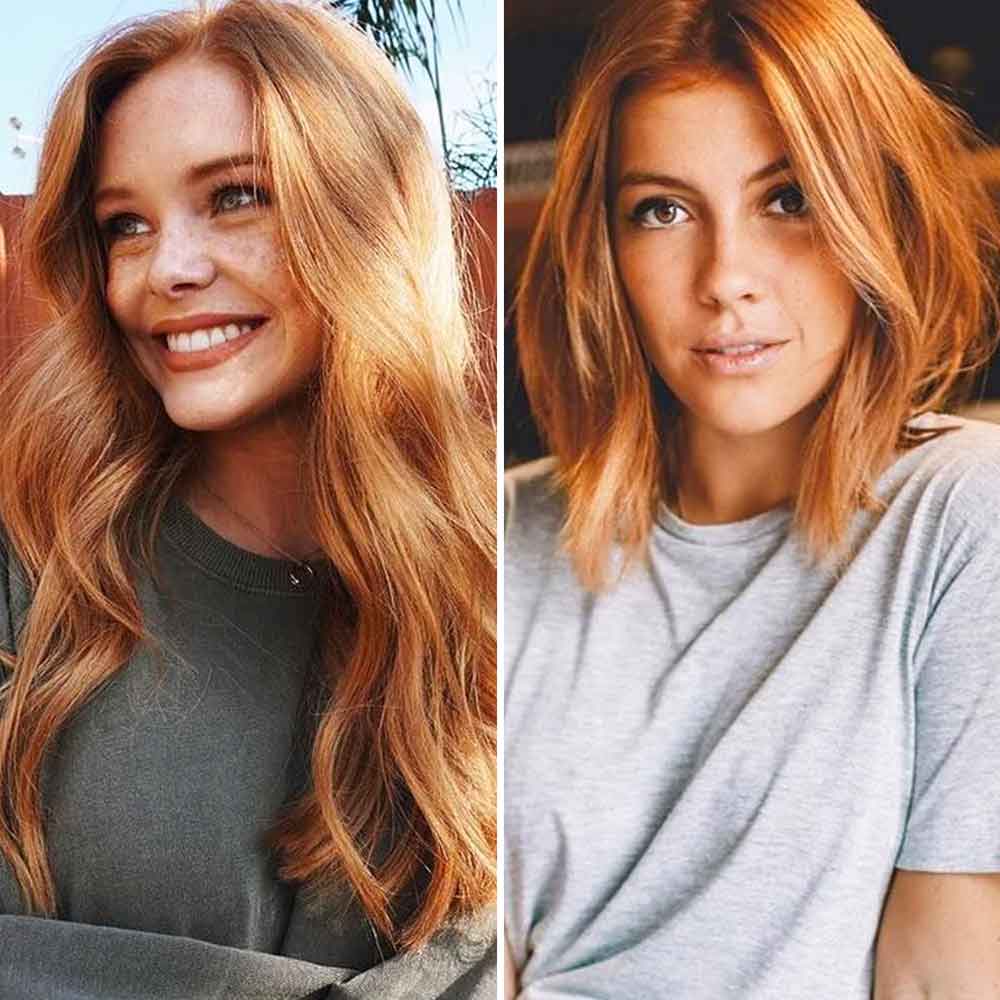 Capelli rosso rame chiaro Capelli rosso rame chiaro