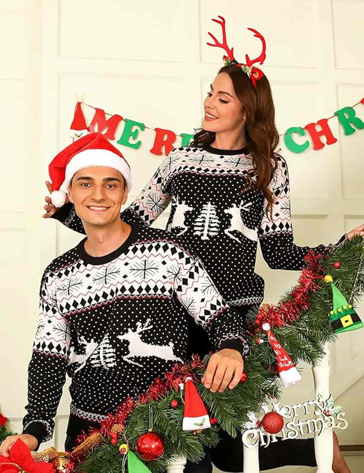 maglione natalizio per coppie