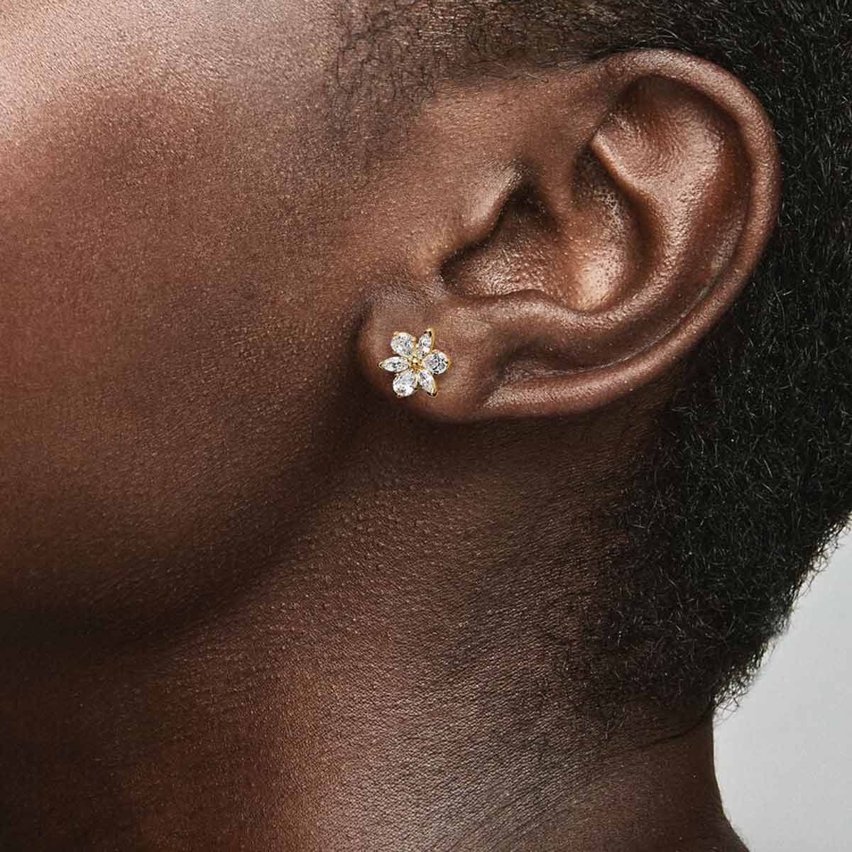 orecchini con fiore