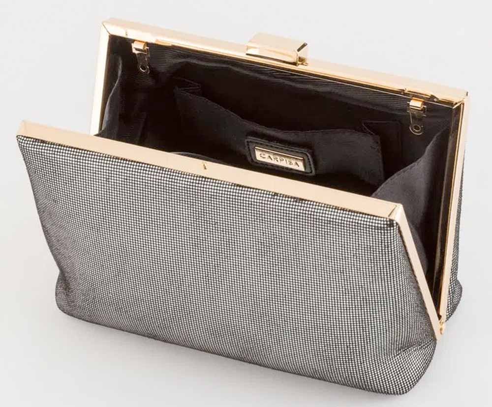 Pochette argento e oro Carpisa capodanno