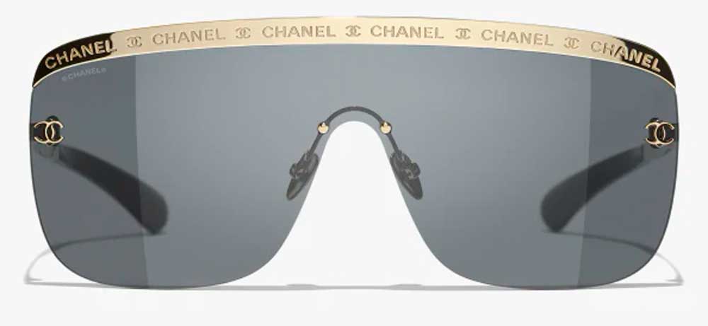 Sunglasses a mascherina Chanel