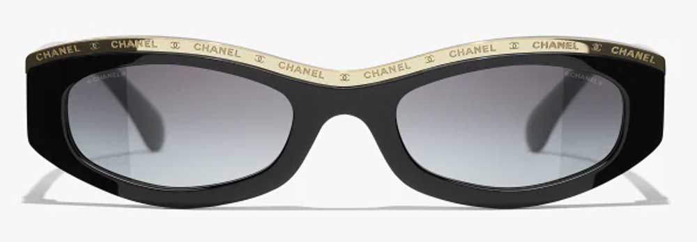 Sunglasses ovali Chanel