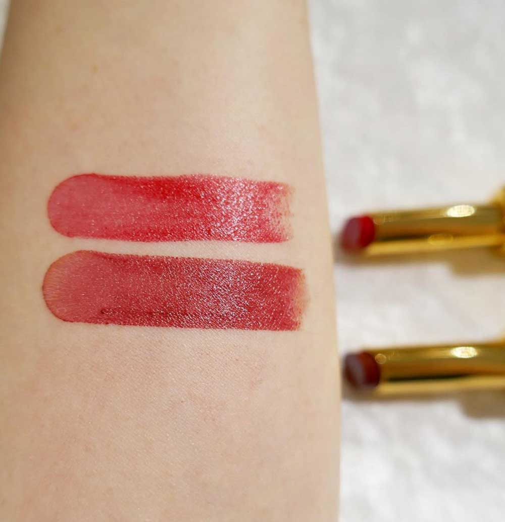 Swatches rossetti Rouge Allure L'Extrait Chanel