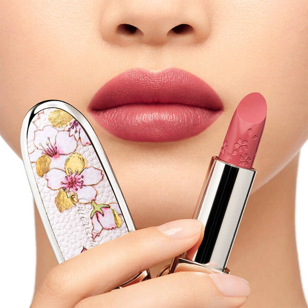 Swatches rossetto Guerlain Rosy Bloom