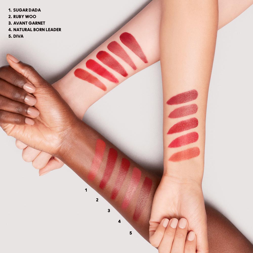 Swatches kit rossetti MAC Natale 2022