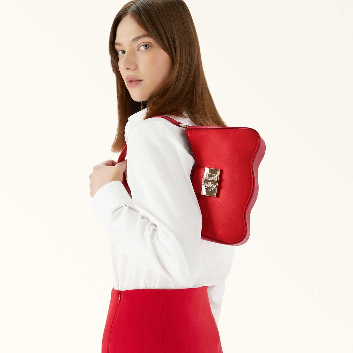borsa rossa elegante