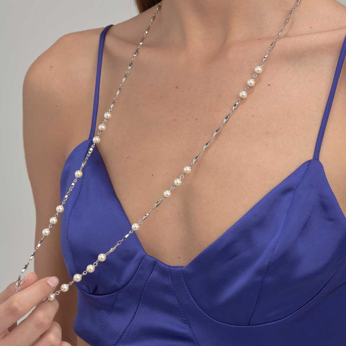 collana lunga con perle