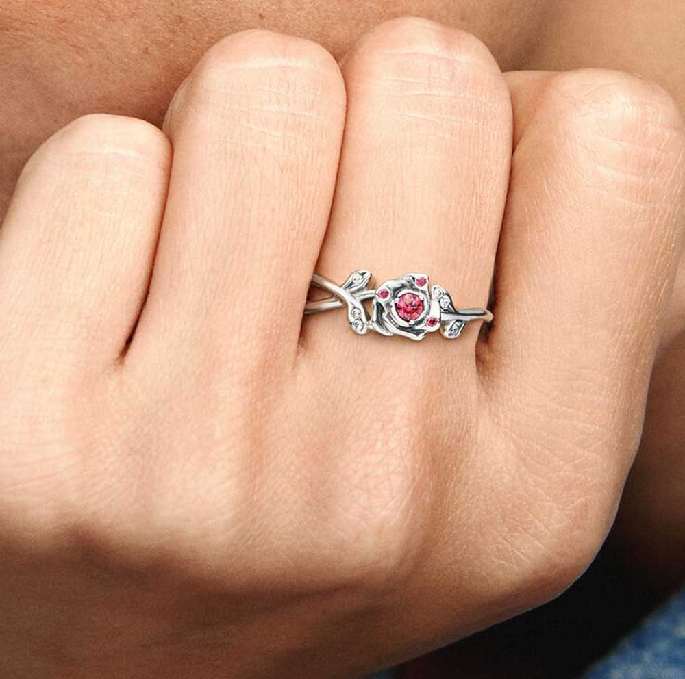 anello rosa pandora