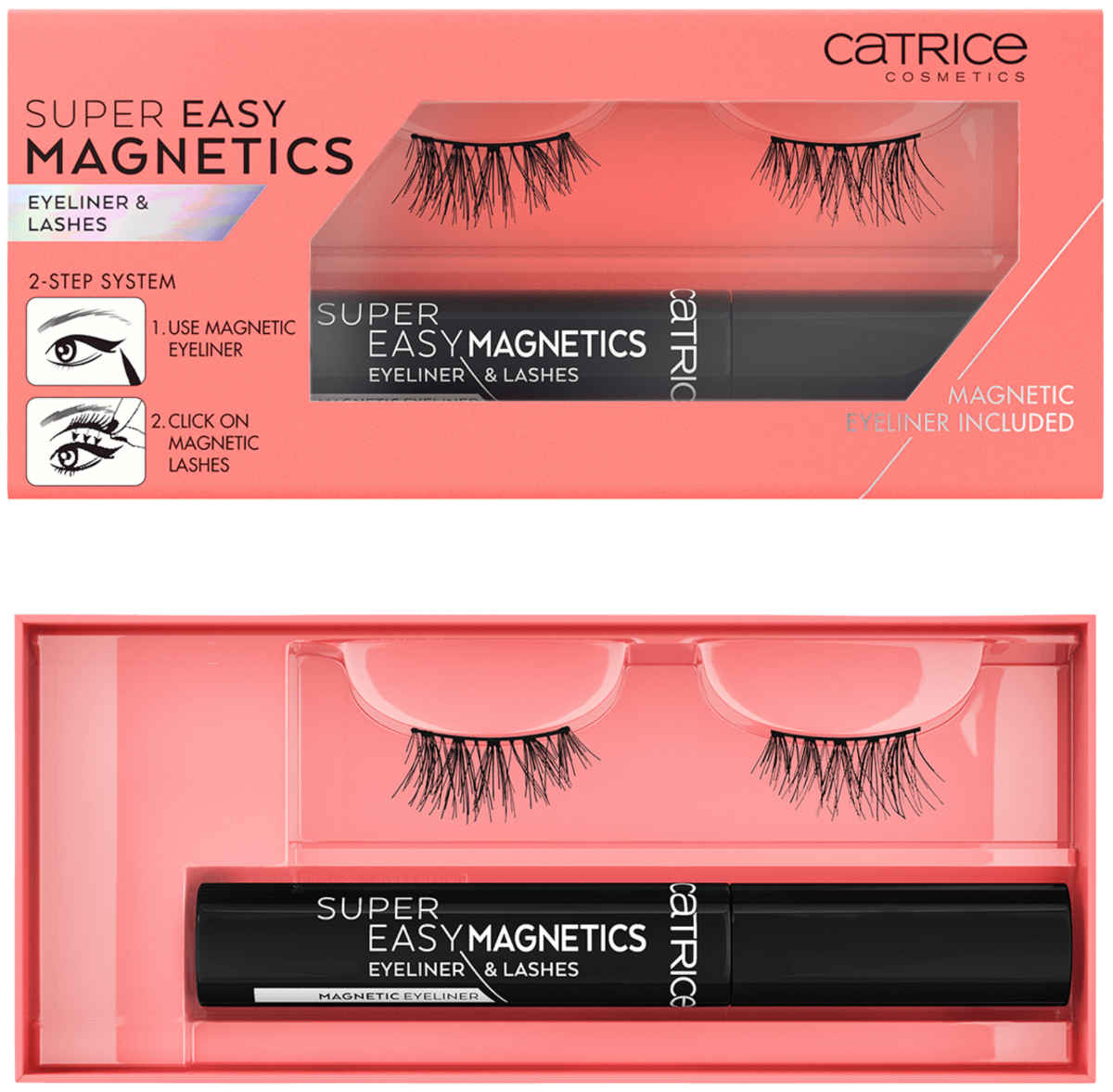 Kit eyeliner magnetico con ciglia finte Catrice