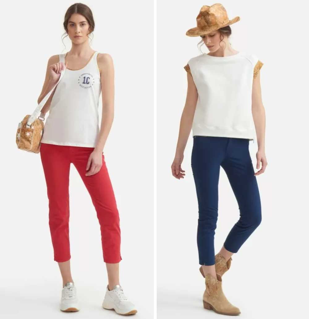 Pantaloni capri 5 tasche Pantaloni capri 5 tasche
