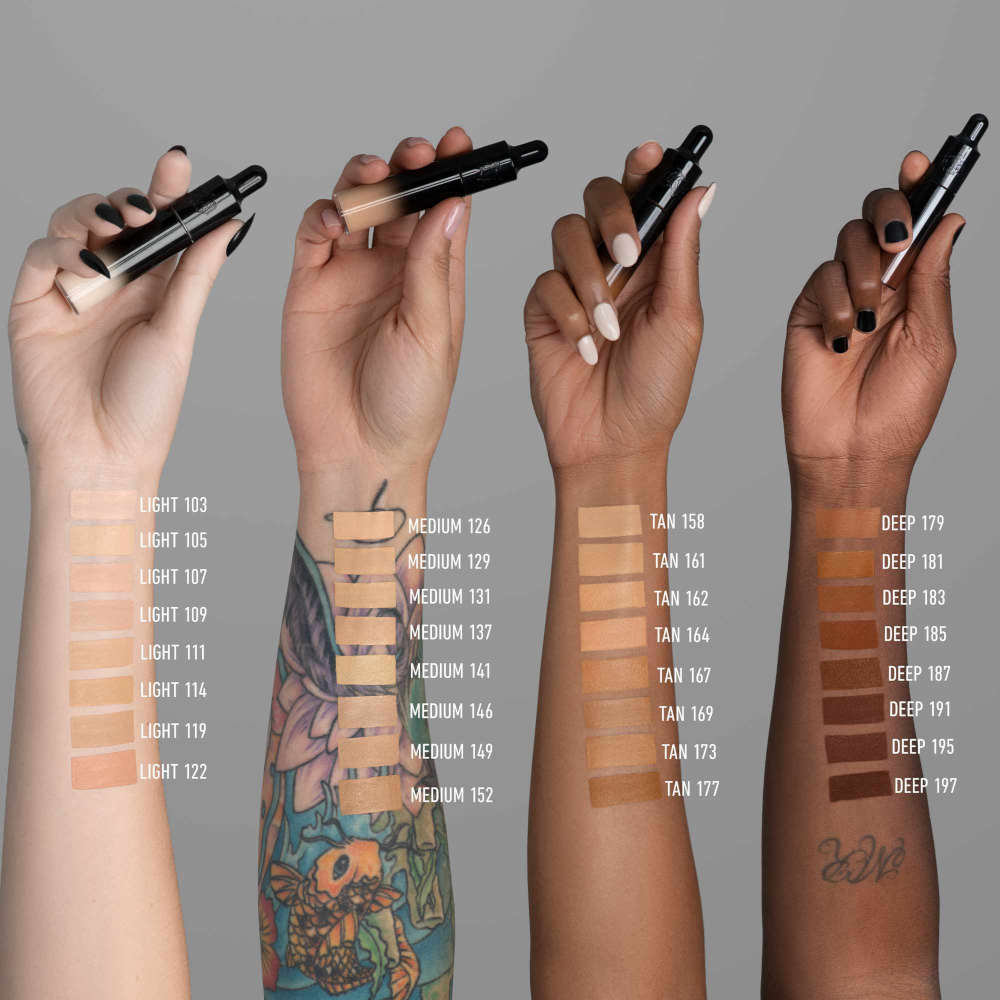 Swatches correttore Good Apple Lightweight Full Coverage KVD Beauty