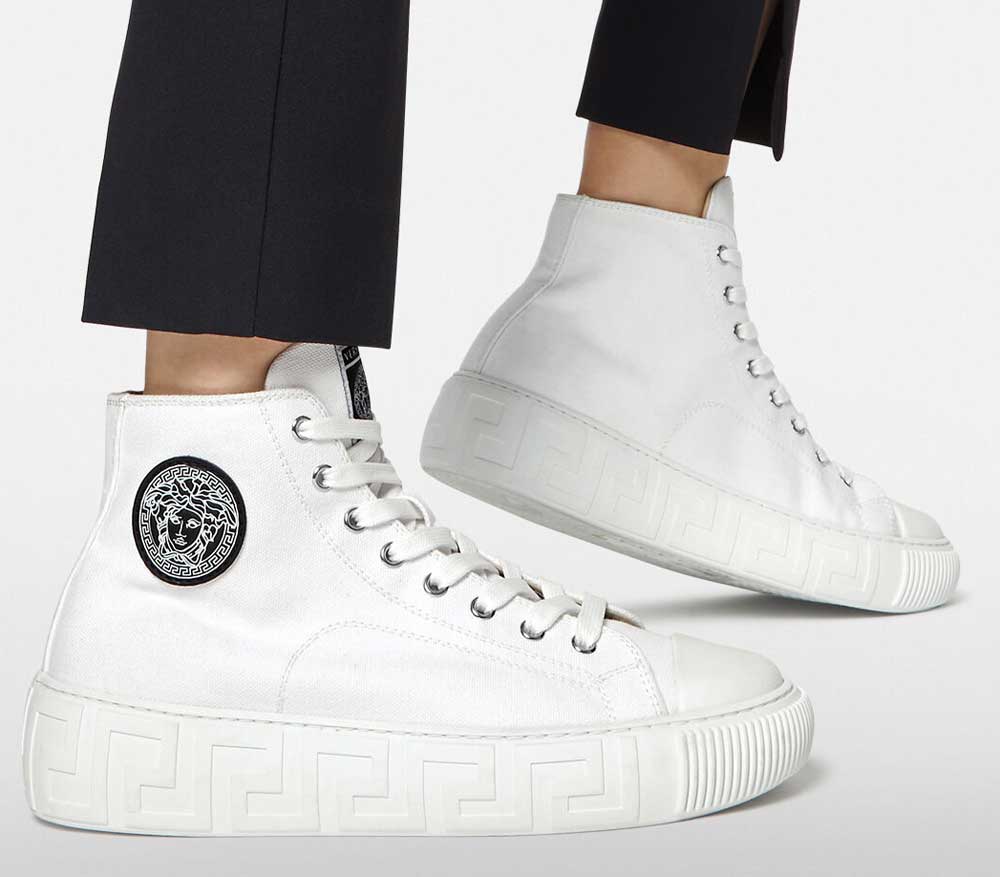 sneakers Versace Greca bianche