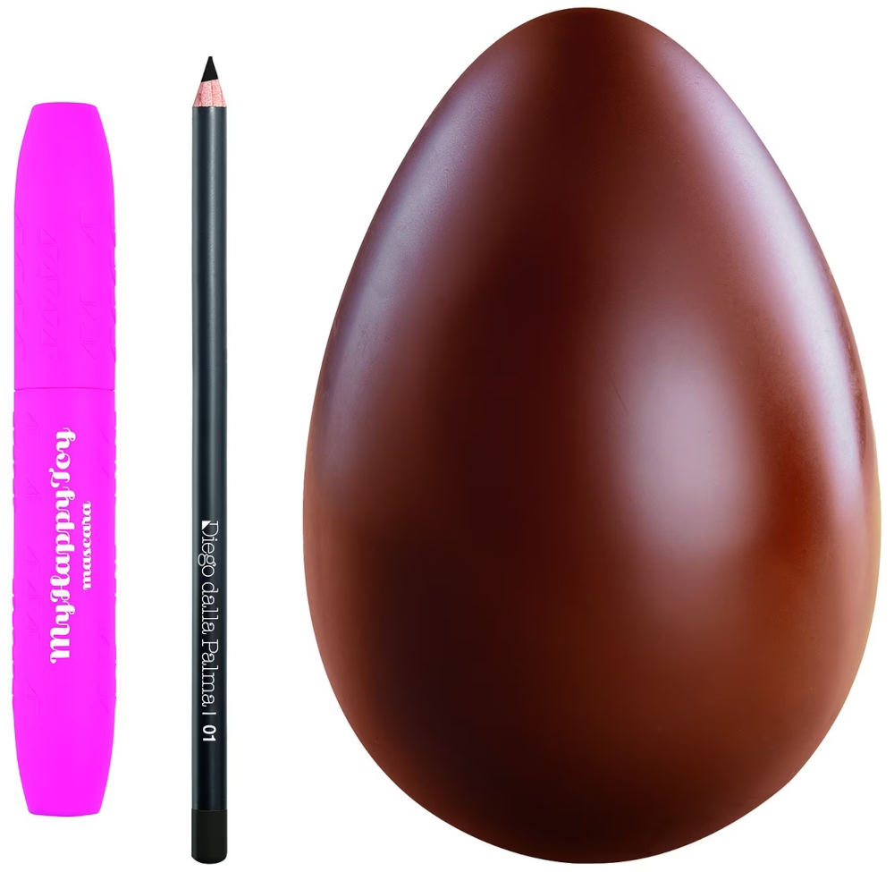 Uovo di cioccolato con prodotti Diego Dalla Palma