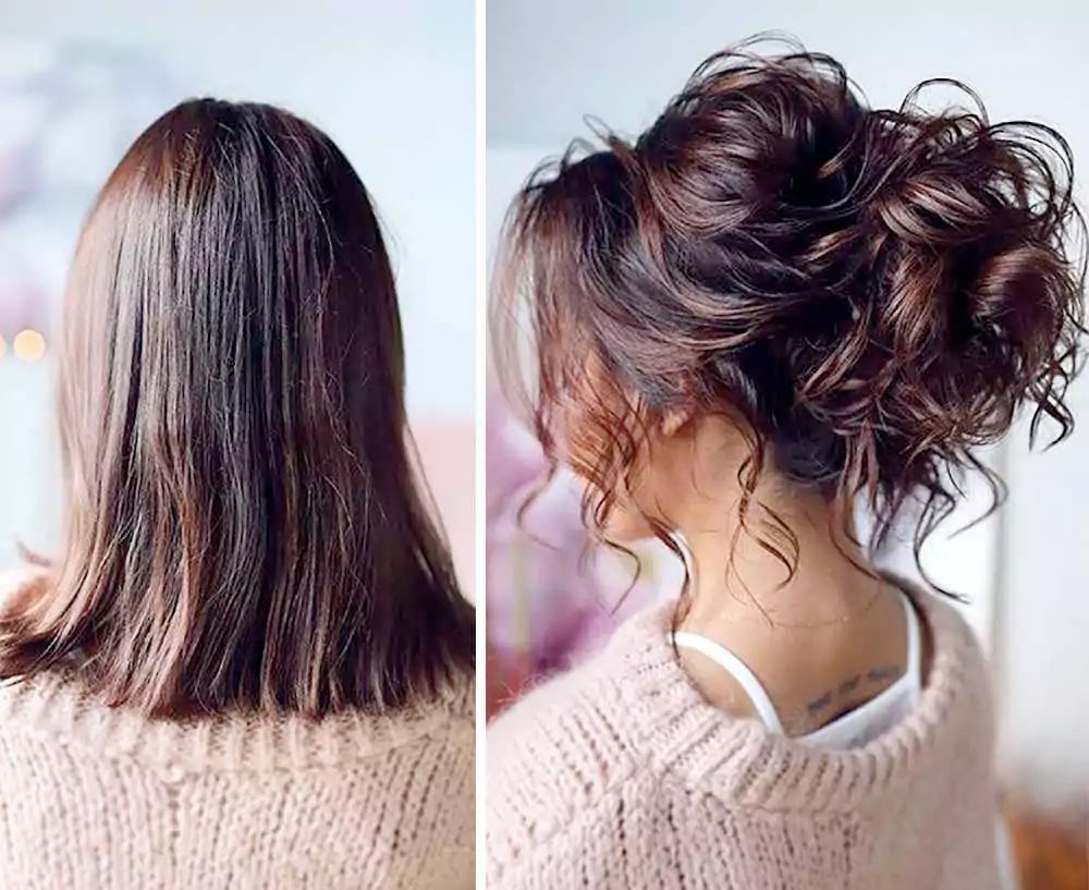 Acconciatura capelli corti raccolti morbidi Acconciatura capelli corti raccolti morbidi