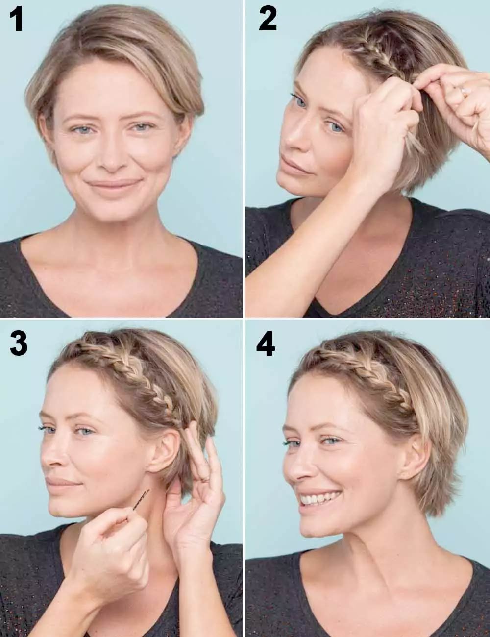 Tutorial treccia capelli corti Tutorial treccia capelli corti