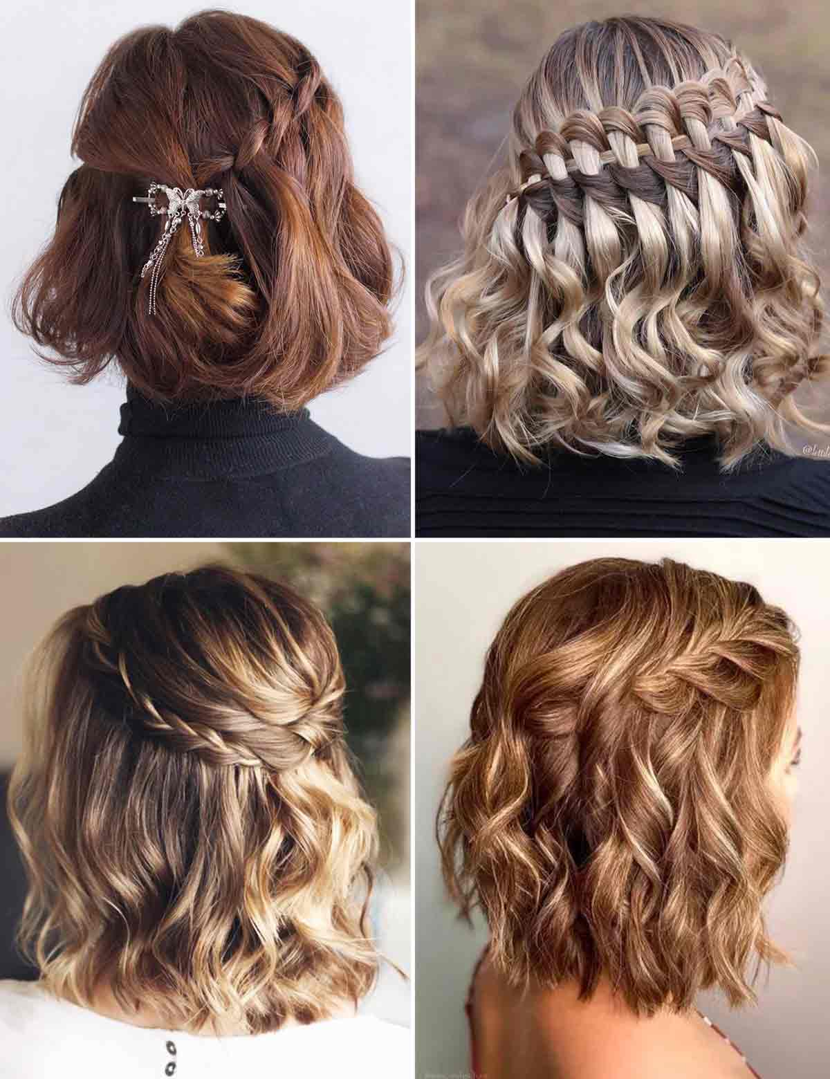 Acconciature capelli corti con trecce Acconciature capelli corti con trecce