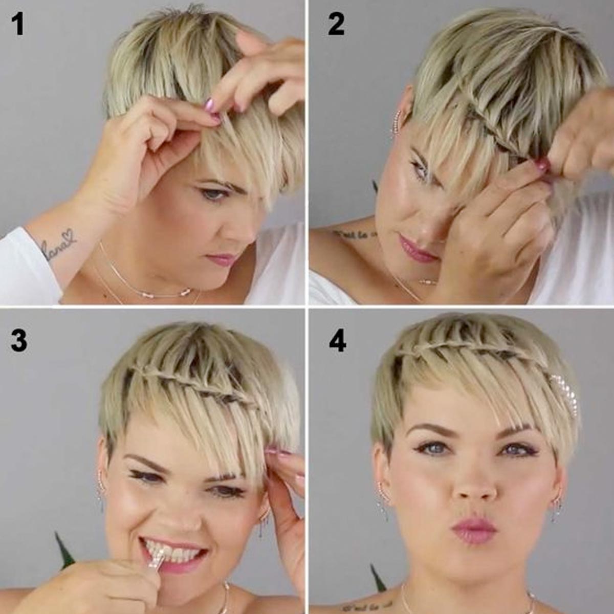 Treccia capelli corti Treccia capelli corti