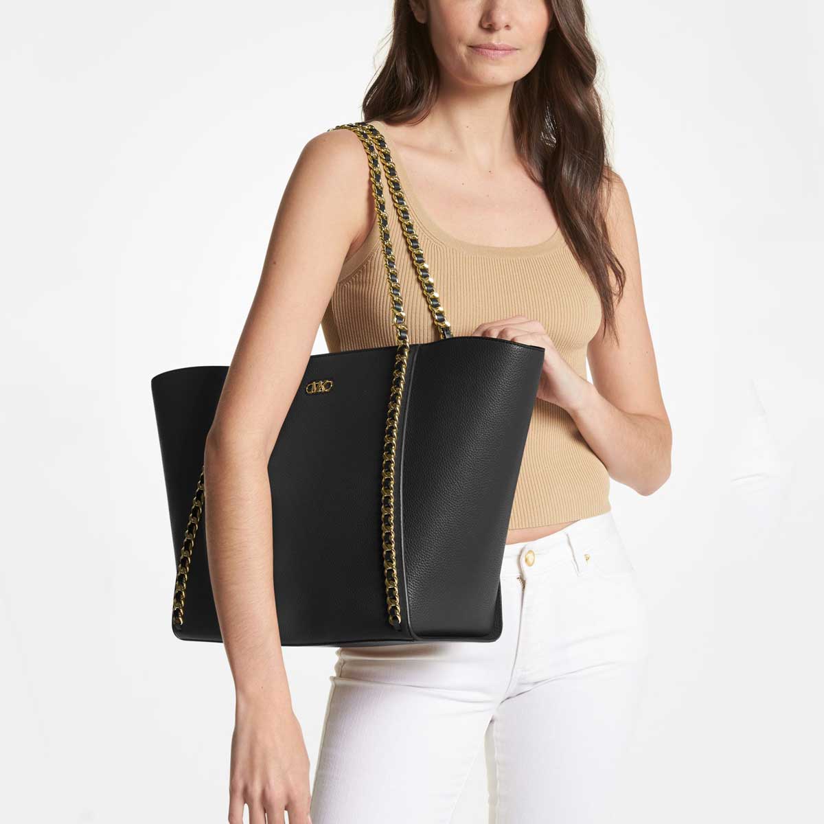 Shopper nera pelle Shopper nera pelle