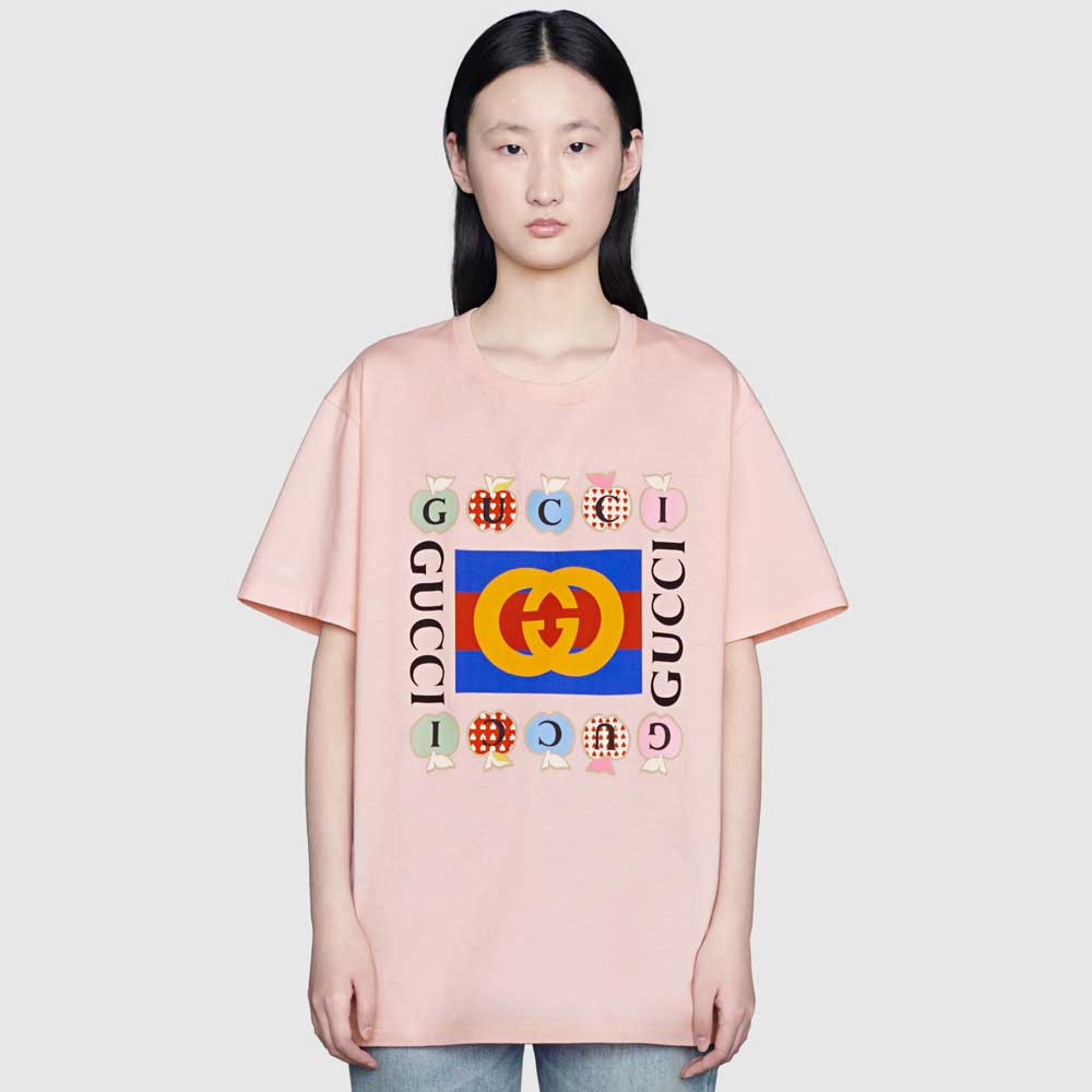 T-shirt rosa Gucci