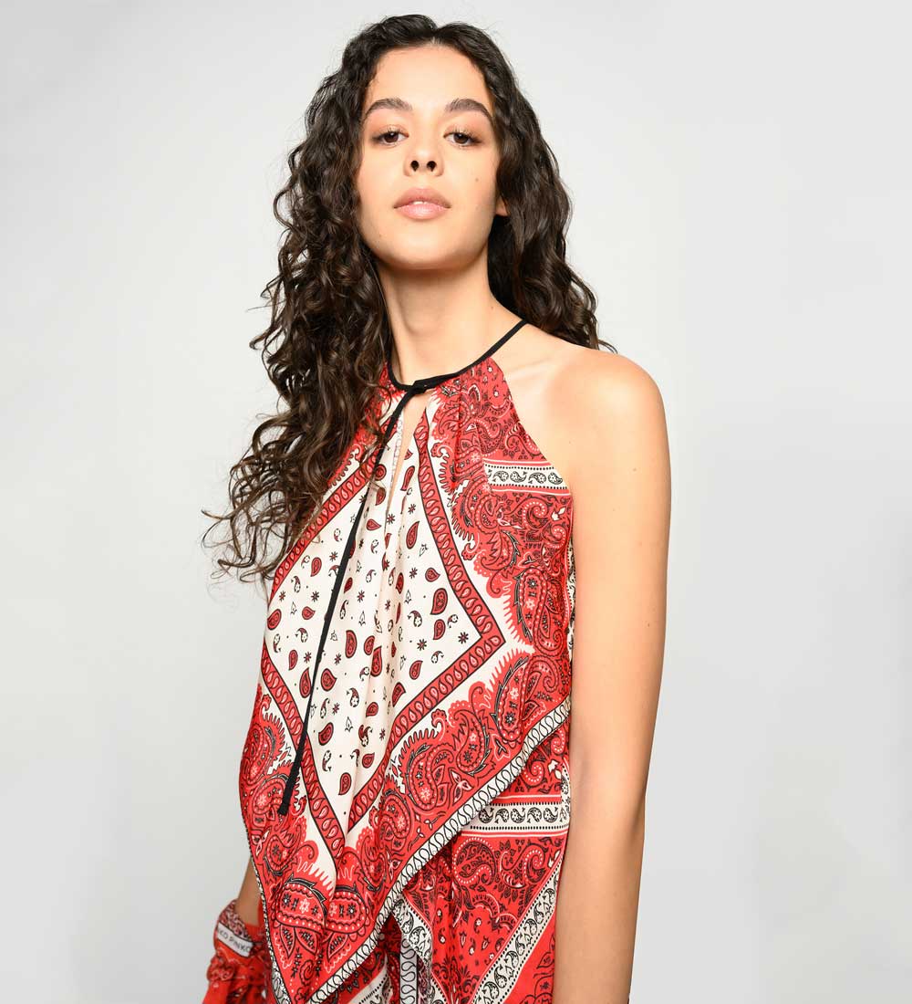 Pinko pattern bandana Pinko pattern bandana