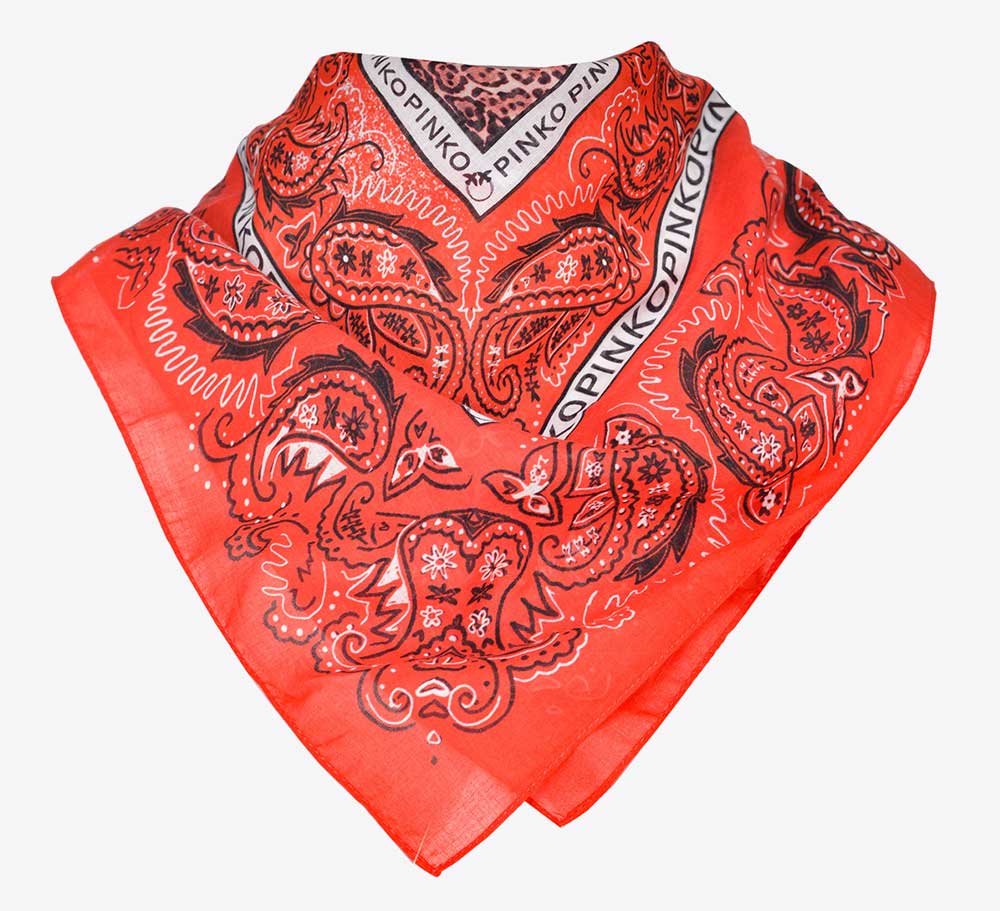 Bandana in mussola rossa