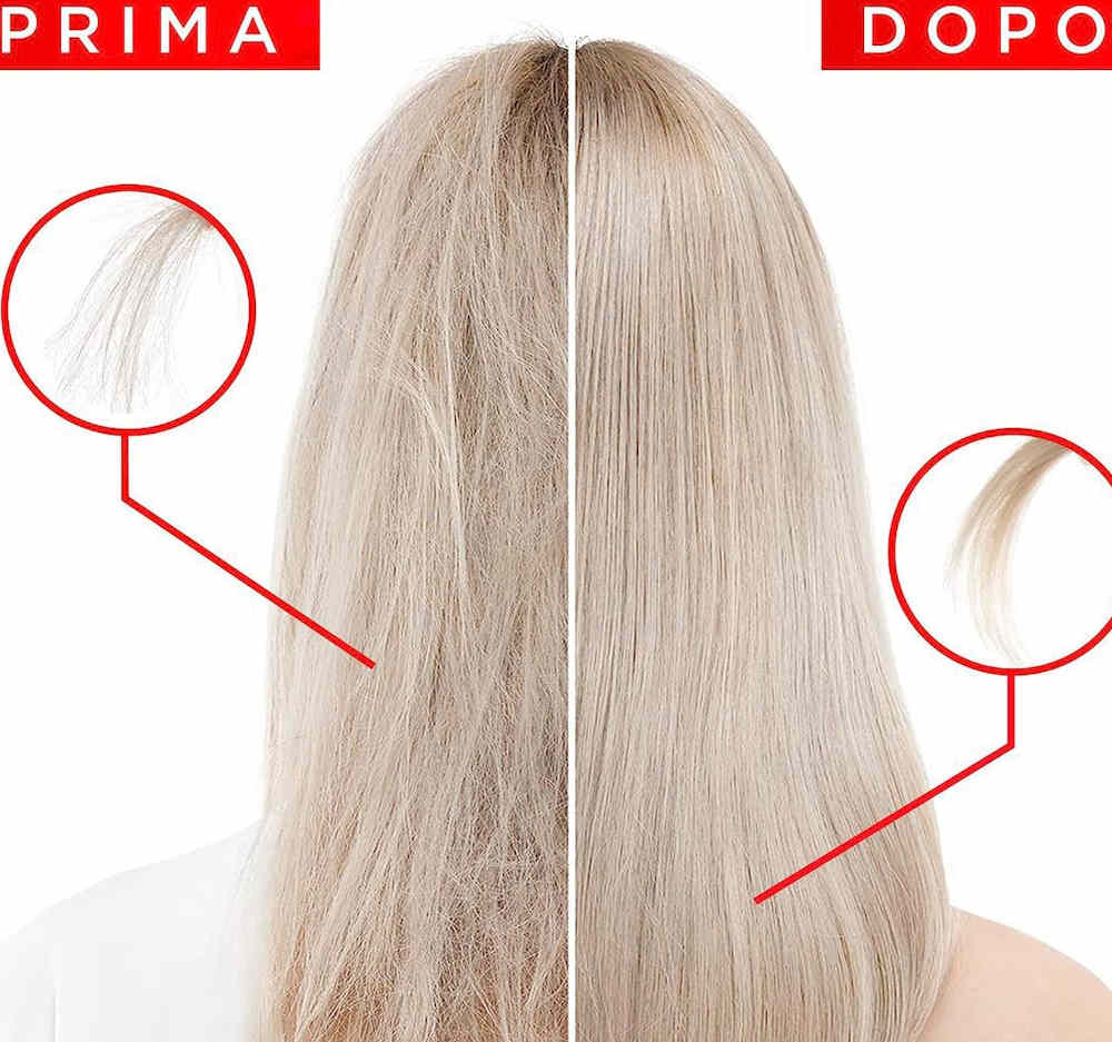 Prima e dopo trattamento capelli Elvive L'Oréal Paris