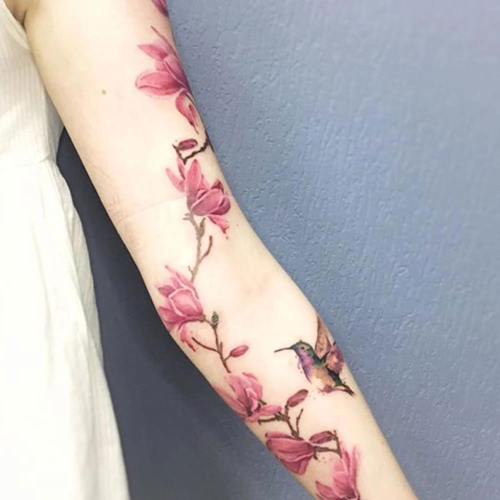 Tatuaggio fiori di pesco