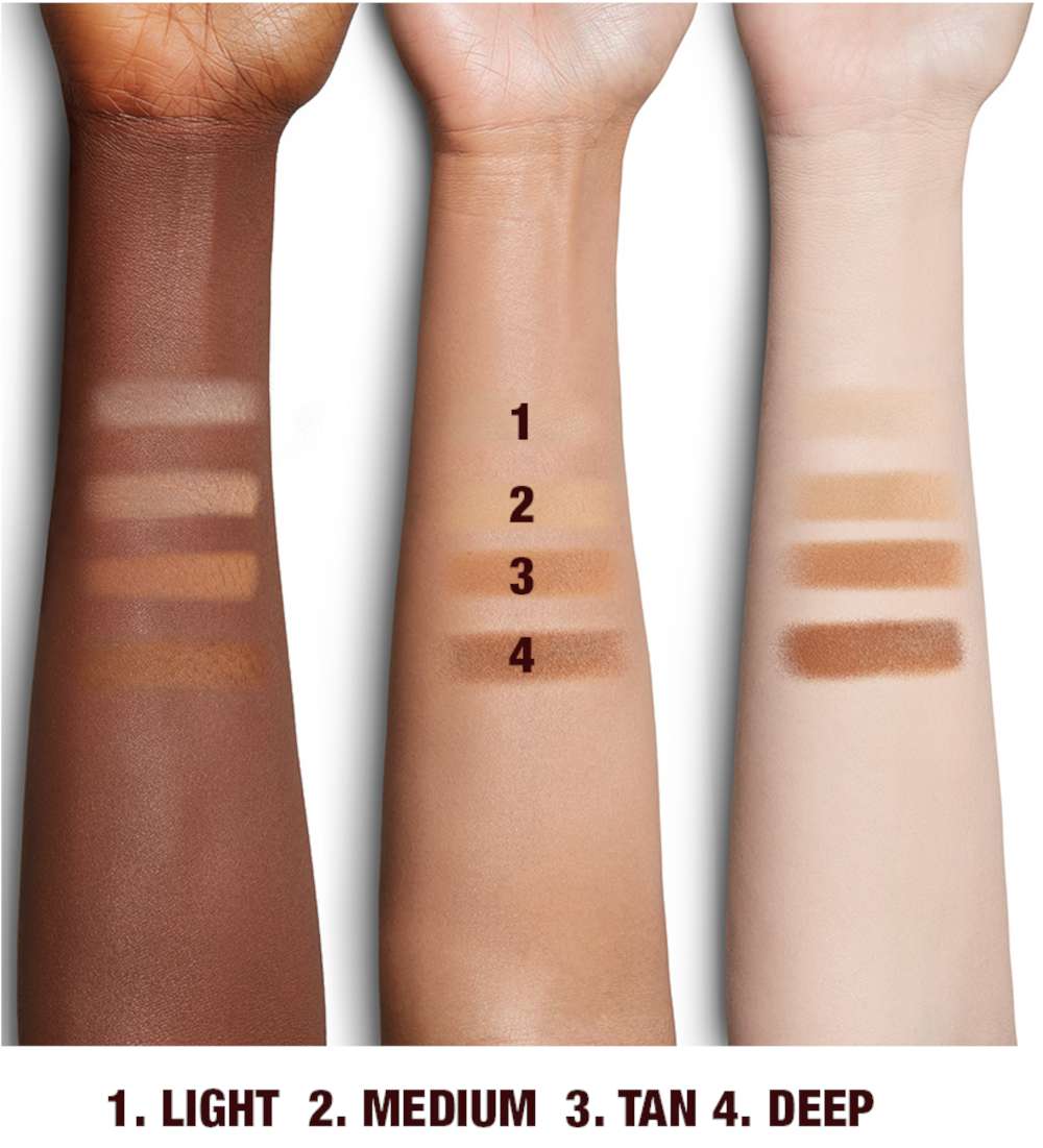 Swatches cipria Charlotte Tilbury