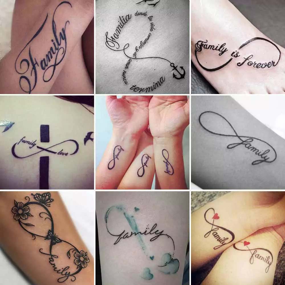 Tatuaggio infinito famiglia