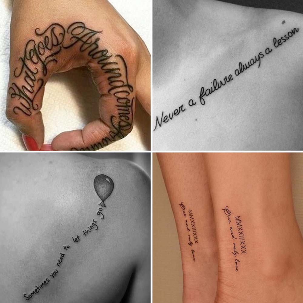 Tatuaggi con scritte bellissime