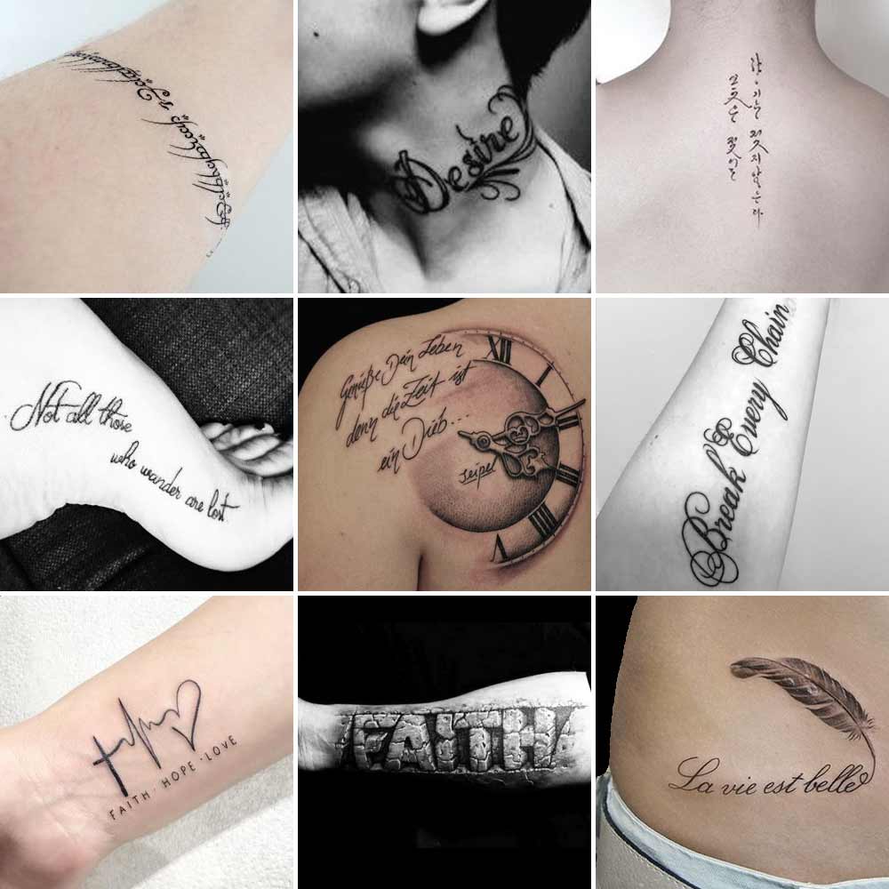 Tattoo scritte