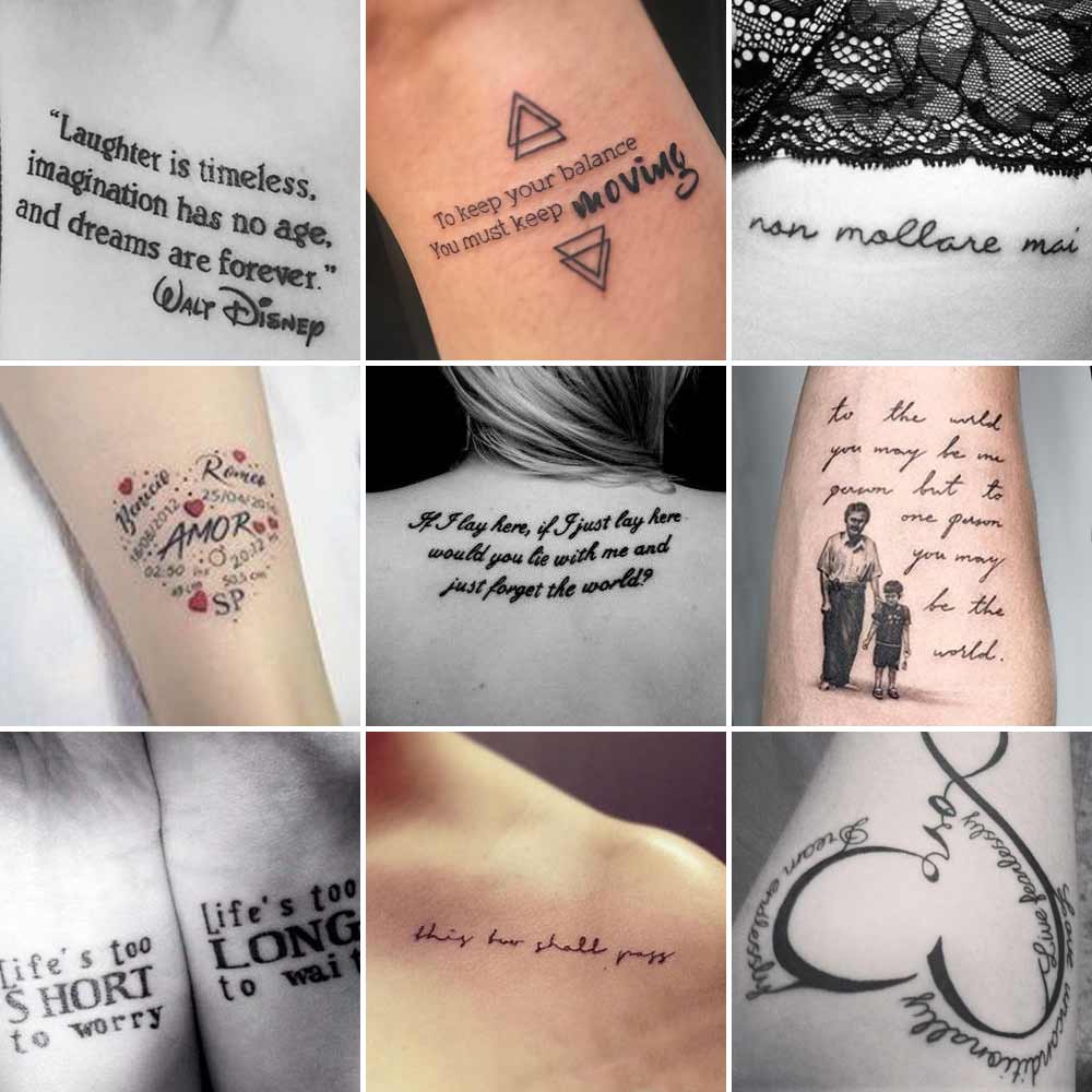 Tatuaggi scritte significative