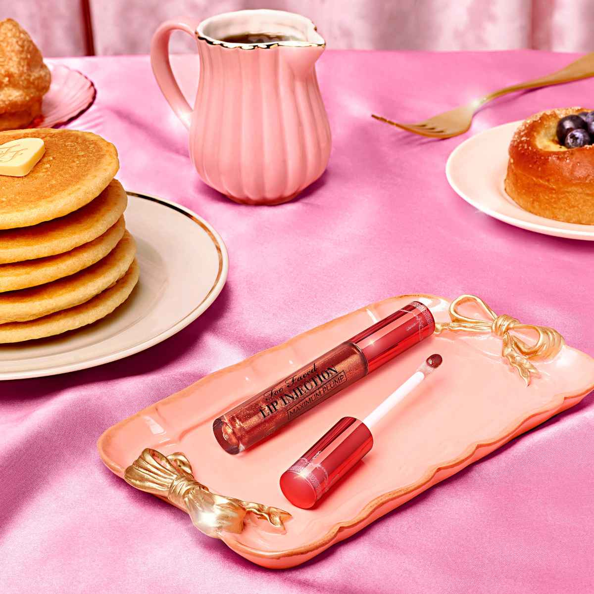 Too Faced lip gloss Maple Syrup Pancakes