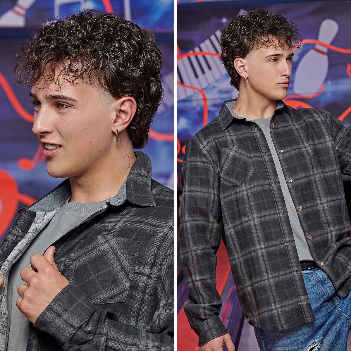 Wet look capelli corti ricci rasature Wet look capelli corti ricci rasature