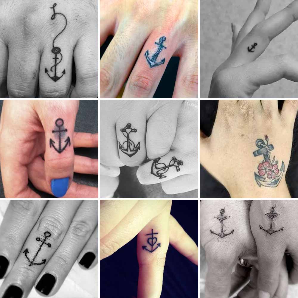Ancora tatuaggio sulle mani
