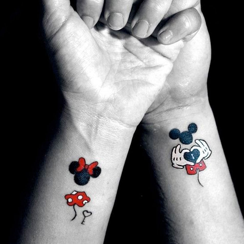 Tattoo coppia personaggi Disney