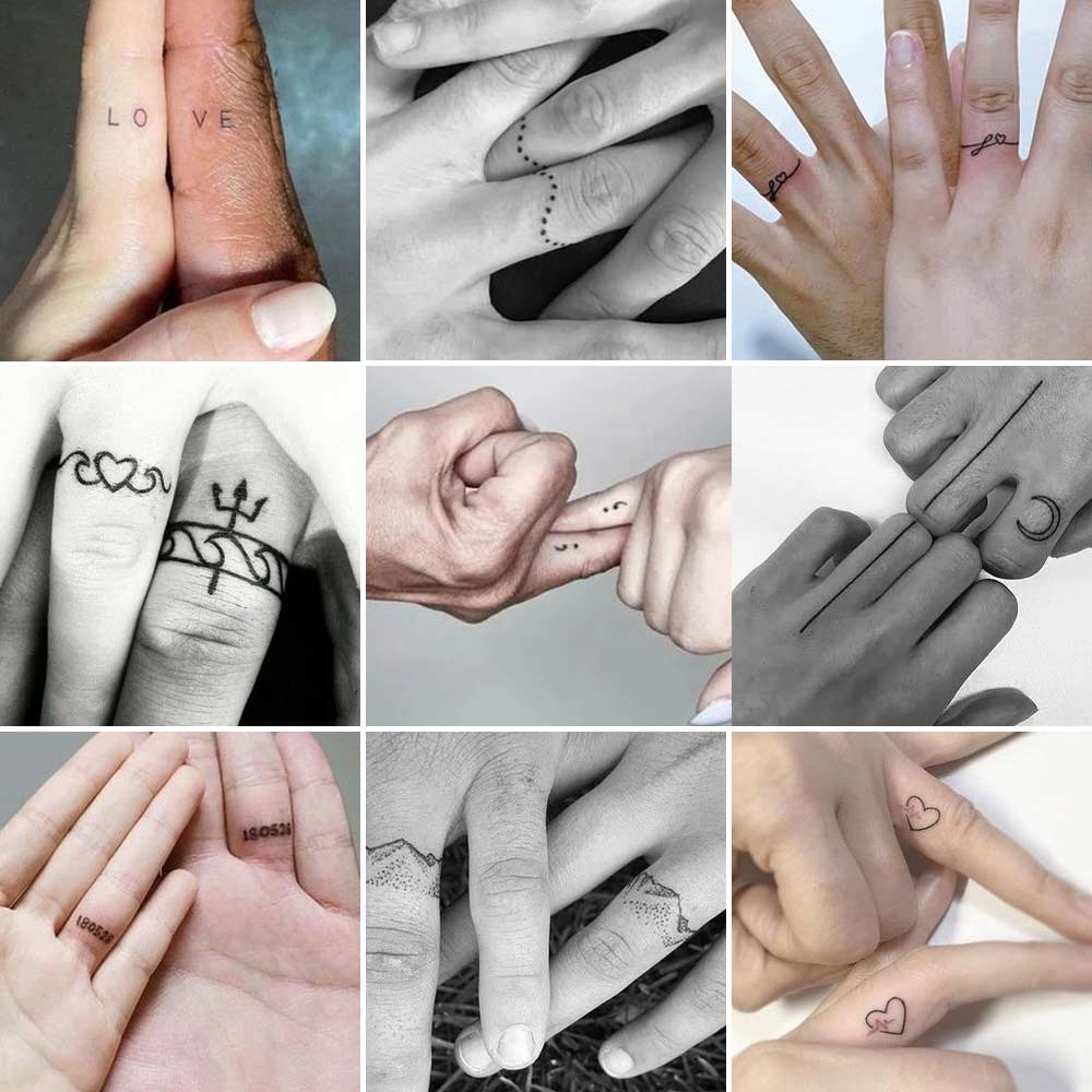 Tattoo coppia mani e dita