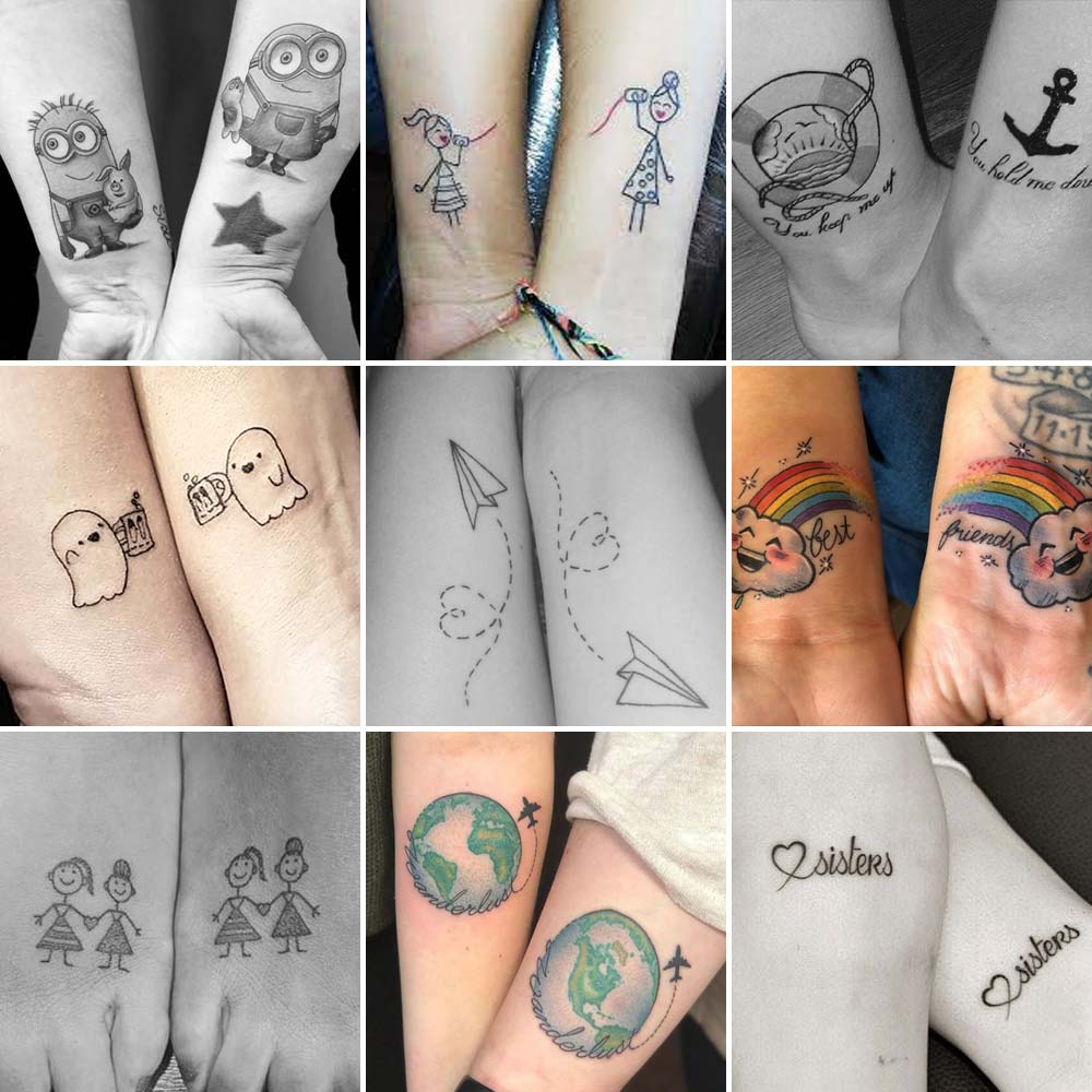 Tatuaggi coppia amici