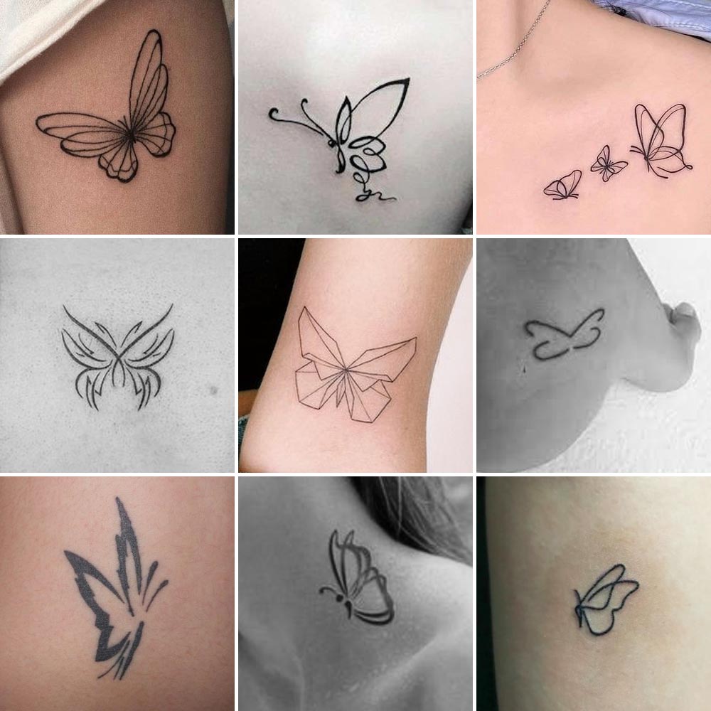 Tattoo farfalla stilizzata