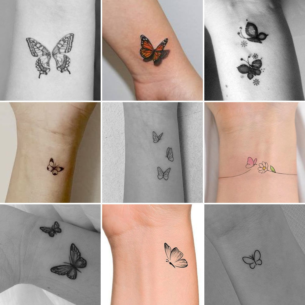 Tattoo farfalla piccolo polso