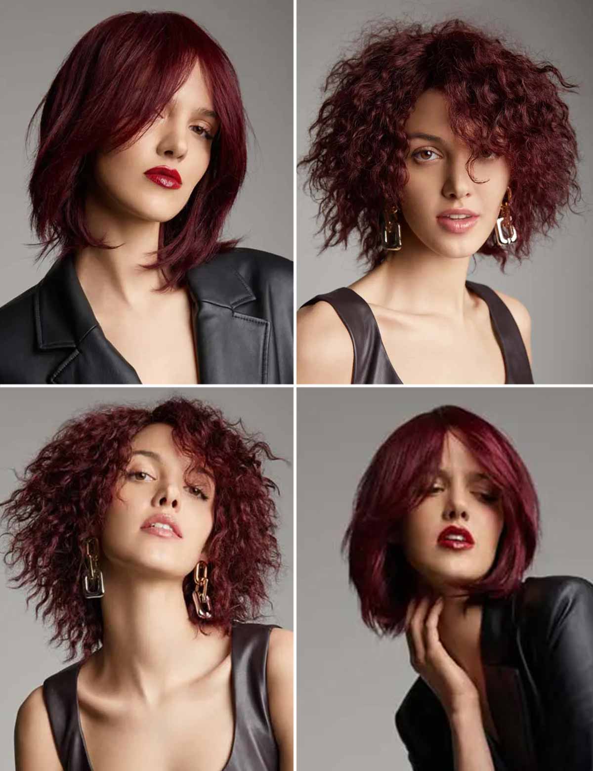 Colore capelli inverno 2023 2024 rosso viola