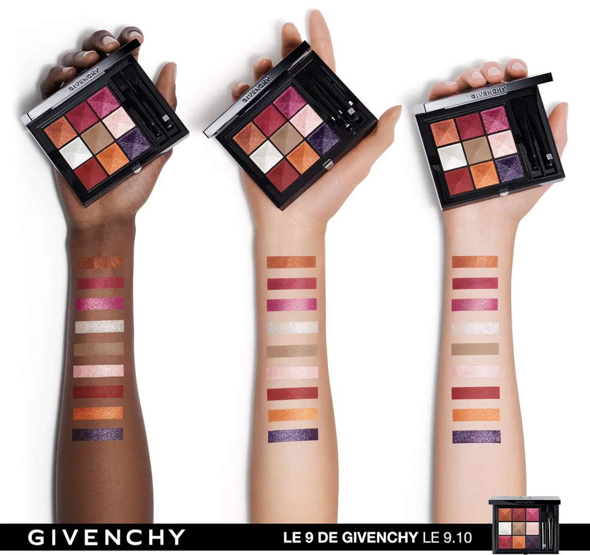 Swatches palette trucco Givenchy Natale 2023