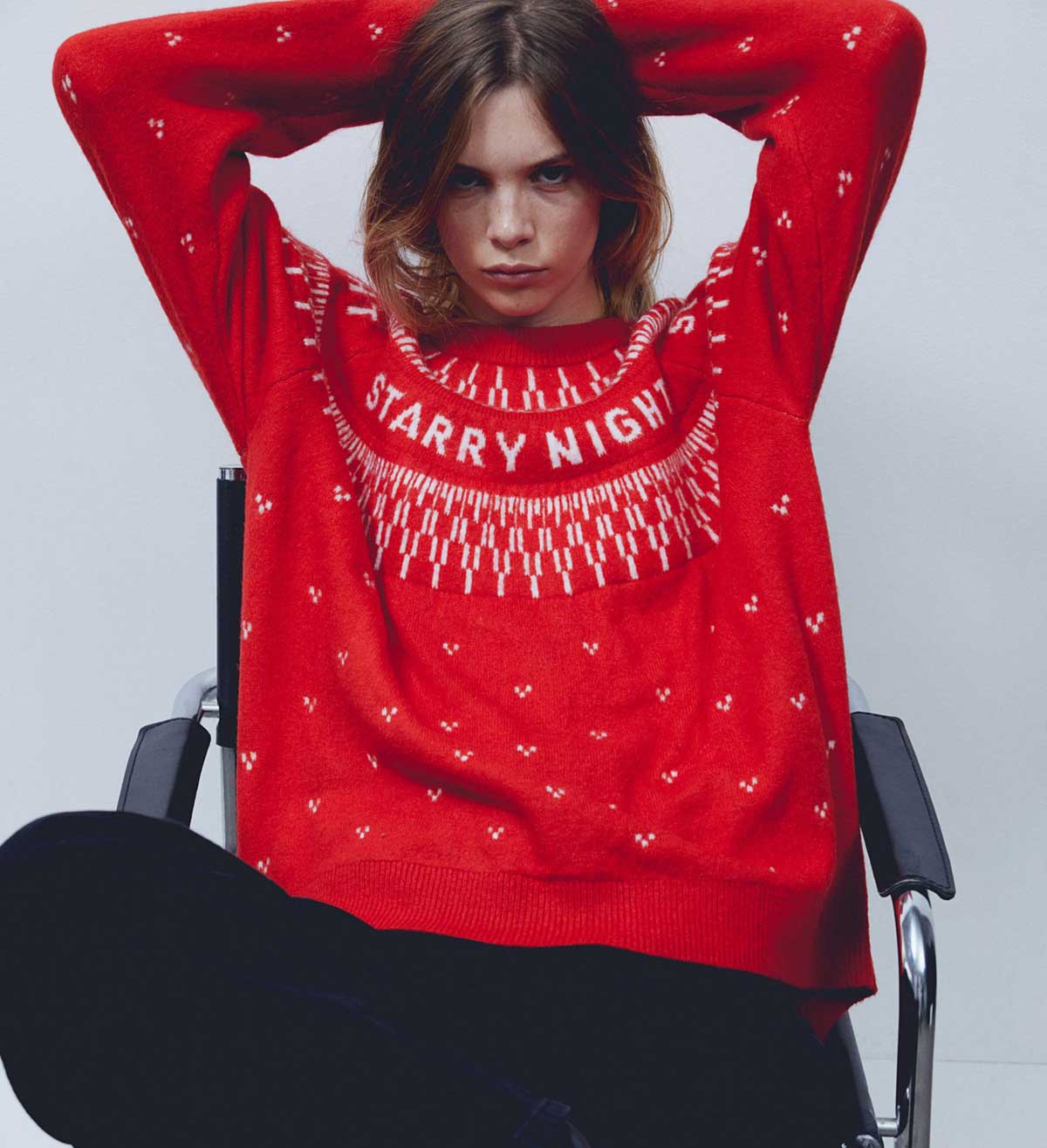 maglione natalizio rosso