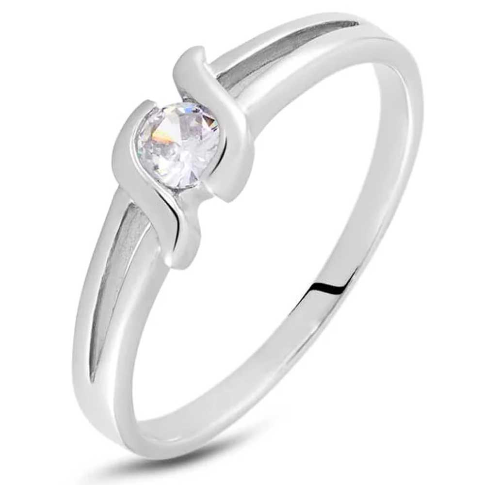 anello solitario in argento anello solitario in argento